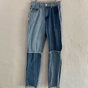 Patchwork Jeans. Women’s Size S.